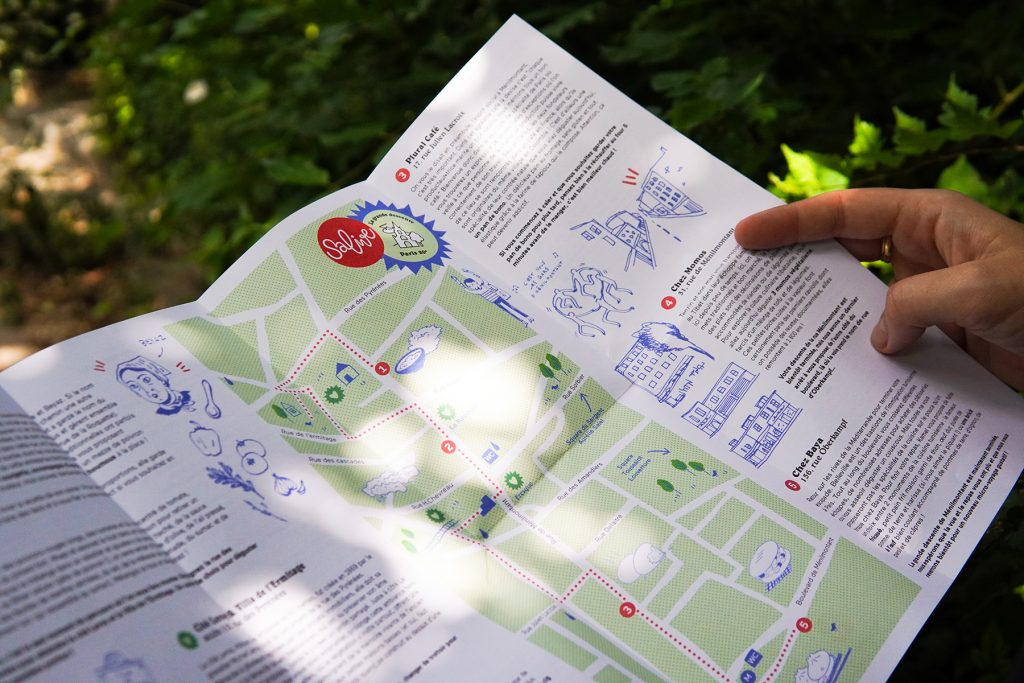 Salive — Carte illustrée d'un Parcours