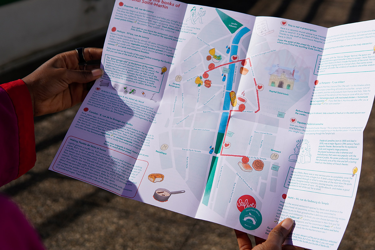 Carte du parcours Canal Saint-Martin